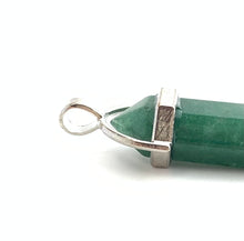 Green Aventurine Silver Plated Pendant Sku#M1431