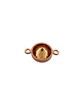 6mm, Rose Gold Filled, 3A, Cubic Zicronia Bezel Connector 
SKU#4805781M11