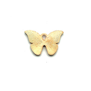 Butterfly Charm, Gold Plated, Sku#M3193