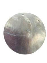 Round Mother of Pearl, carved flower, SKU#M4052