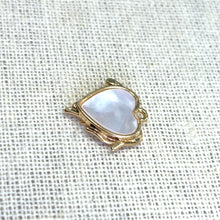 Heart Pendant, Pearl, Gold Plated, M4418