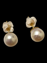 Japanese akoya pearl studs, 14KGF, SKU#Jakoya3