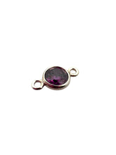 4mm,sterling silver, 3A, Cubic Zicronia Bezel Connector 
SKU#5005780M6