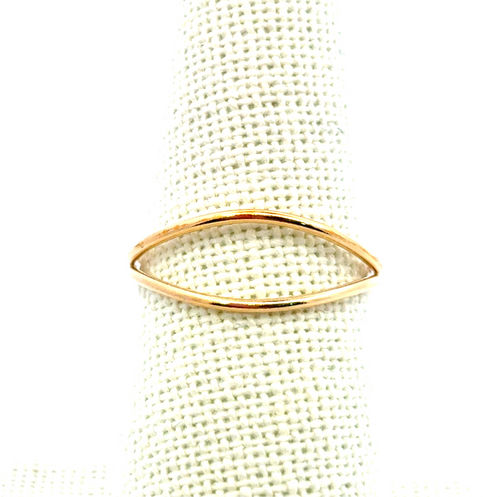 14KGF wave ring (Size6.5-7) SKU#405R7W