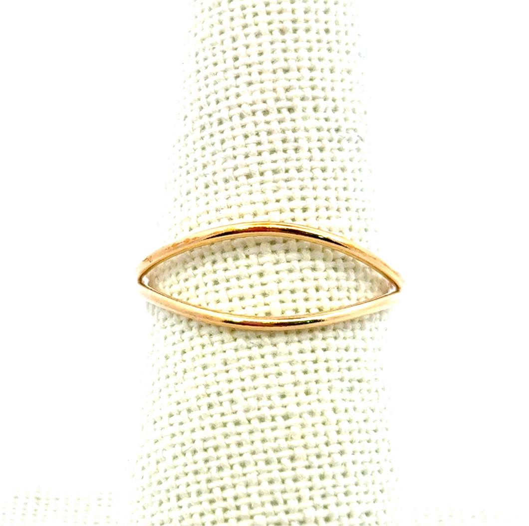14KGF wave ring (Size6.5-7) SKU#405R7W