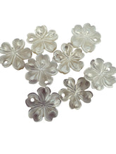 Carved MOP, Flower shape mother of pearl. SKU#M4678
