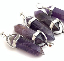 Amethyst Silver Plated Pendant Sku#M1436