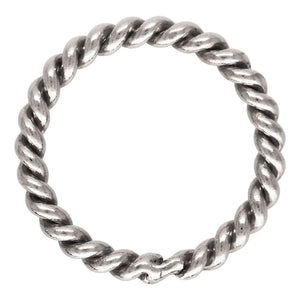 20.5ga Twisted Jump Ring 0.76x6mm, 14k Gold Filled, Sterling Silver, #4004481CT
