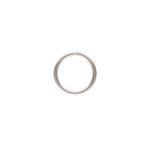 20.5ga Open Jump Ring 0.76x8mm, 14k Gold Filled, Sterling Silver, #4004487