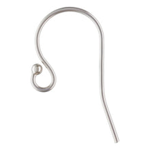Ball End Ear Wire 11.5x20.0mm (0.66mm) GP, 14k gold filled, Sterling Silver, 14k Rose Gold Filled,  Made in USA. #4006418