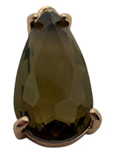 Green teardrop crystal charm, SKU#M2152green