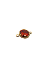 3mm, Gold filled , 3A, Cubic Zicronia Bezel Connector 
SKU#4030CM1