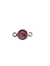4mm,sterling silver, 3A, Cubic Zicronia Bezel Connector 
SKU#5005780M10