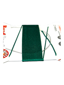 Green Bead Cord - Perlseide