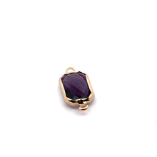 Purple rectangle shape crystal charm,SKU#M2147purple