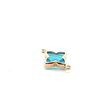 Gold star charm SKU#3103aquablue