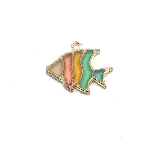 Fish Charm, Gold Plated, Sku#M3204