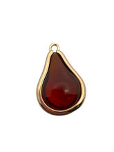 Champaign round tear drop shape charm, SKU#M2164champaign