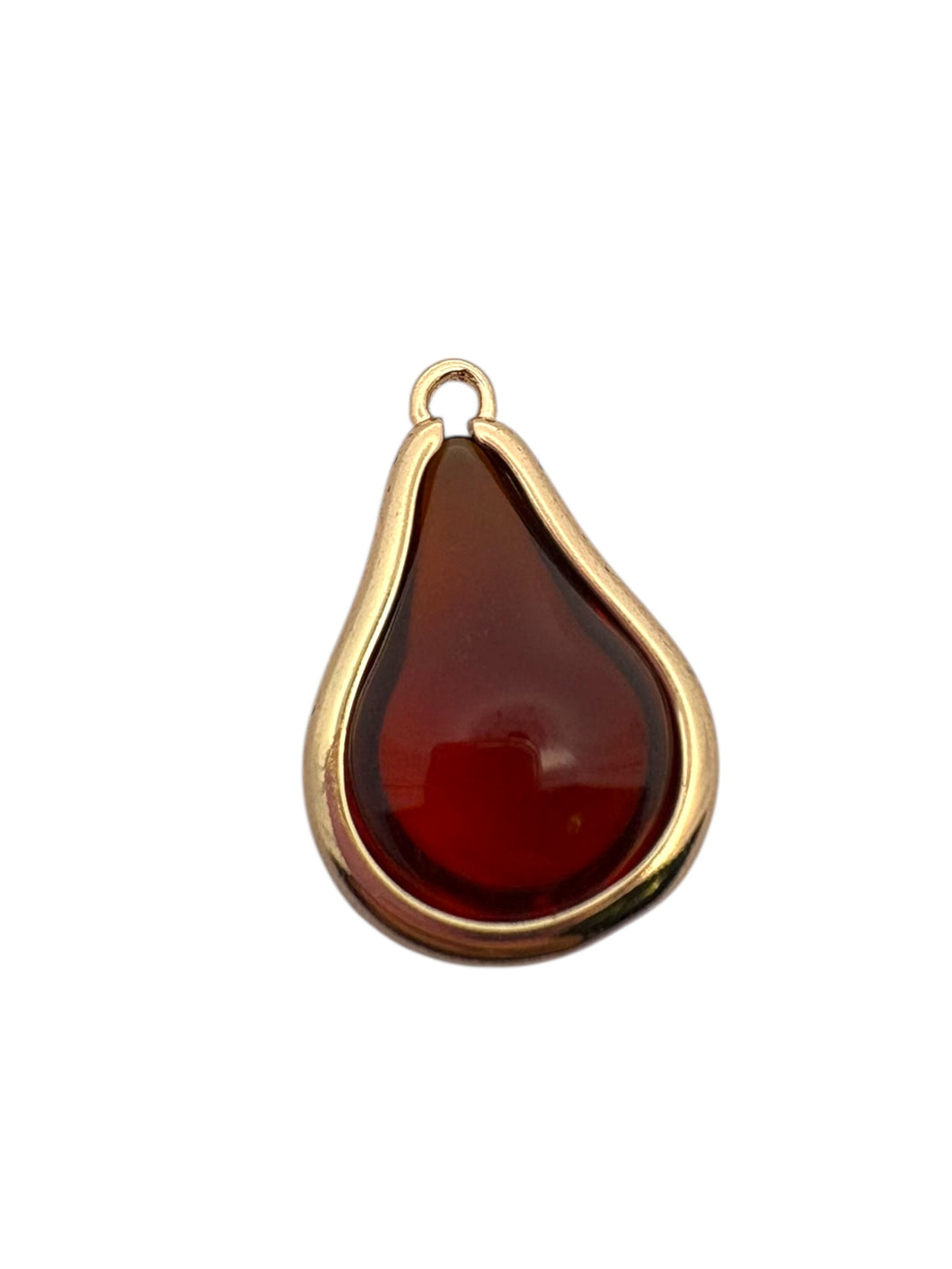 Champaign round tear drop shape charm, SKU#M2164champaign