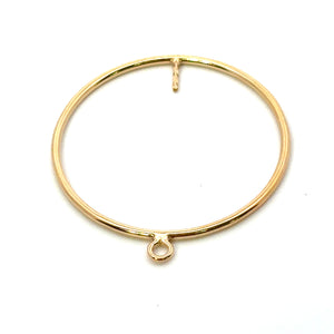 14KGF round drop W/ Peg, SKU#4003525P