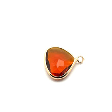 Champaign triangle shape crystal charm, SKU#M2168champaign