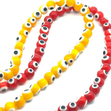 Round 6.12mm evil eye beads, SKU#M3168