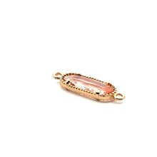 Pink Oval charm, SKU#M2167pink