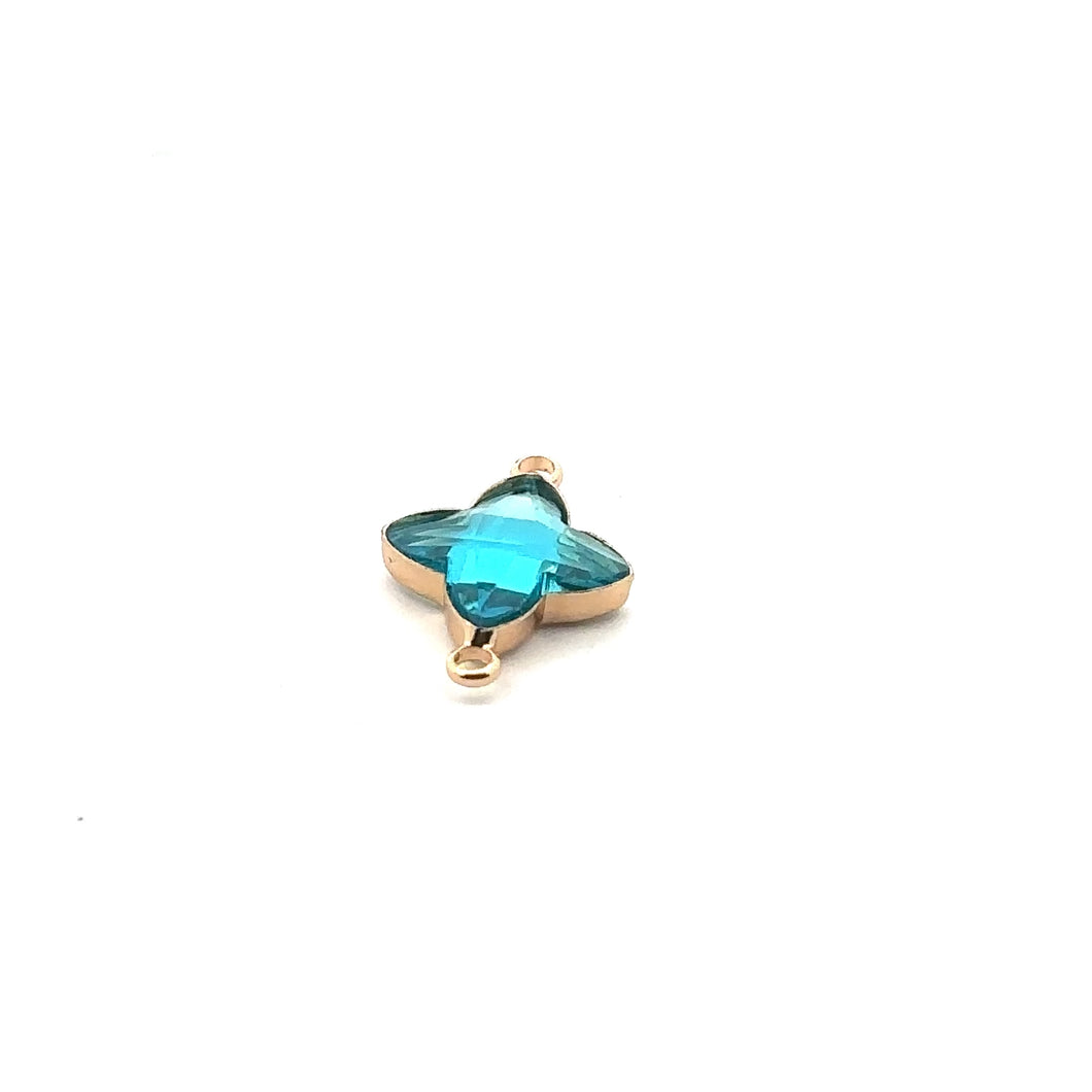 Gold star charm SKU#3103aquablue