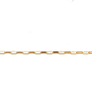 14KGF 3.55mm Flat Oval Rolo Hamilton Finish Chain, SKU#14SM1217
