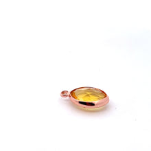Yellow Tiny Diamond shape crystal charm, SKU#M2156yellow