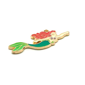 The Little Mermaid / Ariel Charm, Gold Plated, Sku#M3201