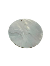 Round mother of pearl, carved flower, SKU#M4046