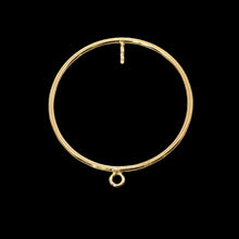 14KGF round drop W/ Peg, SKU#4003525P