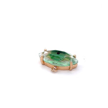 Green eye shape crystal charm, SKU#M2138green