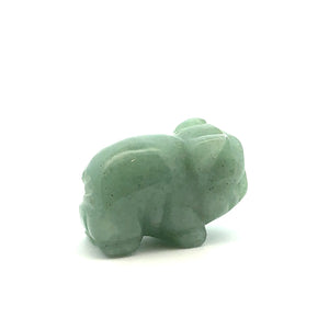 Aventurine pig shaped stone SKU#M2681
