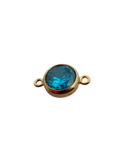 3mm, Gold filled , 3A, Cubic Zicronia Bezel Connector 
SKU#4030CM12