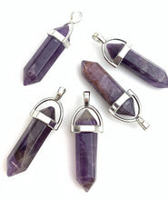 Amethyst Silver Plated Pendant Sku#M1436