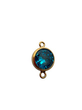 3mm, Gold filled , 3A, Cubic Zicronia Bezel Connector 
SKU#4030CM12