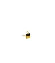 Square post earring w/Ring, SKU#400SQ5PR