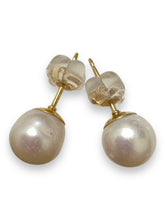 Japanese akoya pearl studs, 14KGF, SKU#Jakoya8