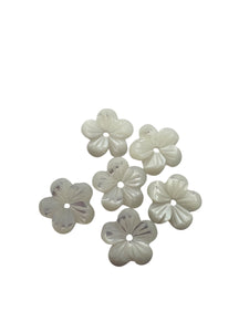 10mm white flower mother of pearl, SKU#M4629