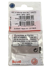 Beaded cord, Natural Silk, 0,65mm, Grey, SKU#011905