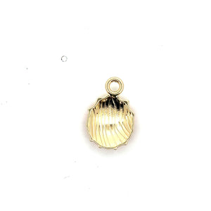Colored gold plated sea shell, M3090