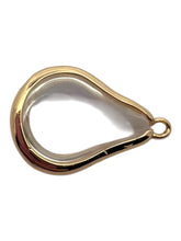 Clear round tear drop shape charm, SKU#M2164clear