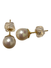 Japanese akoya pearl studs, 14KGF, SKU#Jakoya3
