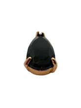 Black tear drop crystal charm, SKU#M2152black