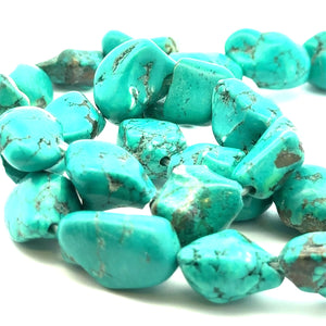Turquoise Blue Stone W:1/8in L:3/8in-5/8in SKU#M3182