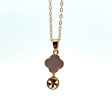 Clover With Pearl Cup Pendant, Pearl Gold Plated, M4415