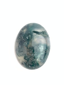 Moss Agate Oval Cabochon Sku#M1999