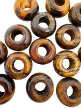 Tiger Eye Donut Jade Beads, Sku#BG70